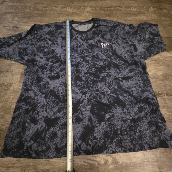 Unisex 2XL adidas Parley blue allover print tee HR6995 - Picture 8 of 9